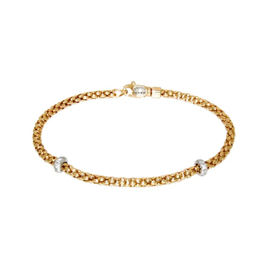 FOPE 18CT Rose Gold and Diamond 'Rigoletto' Bracelet