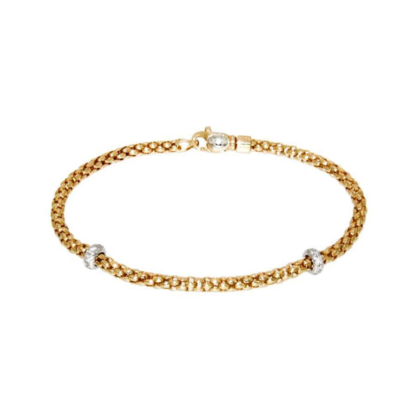 FOPE 18CT Rose Gold and Diamond 'Rigoletto' Bracelet