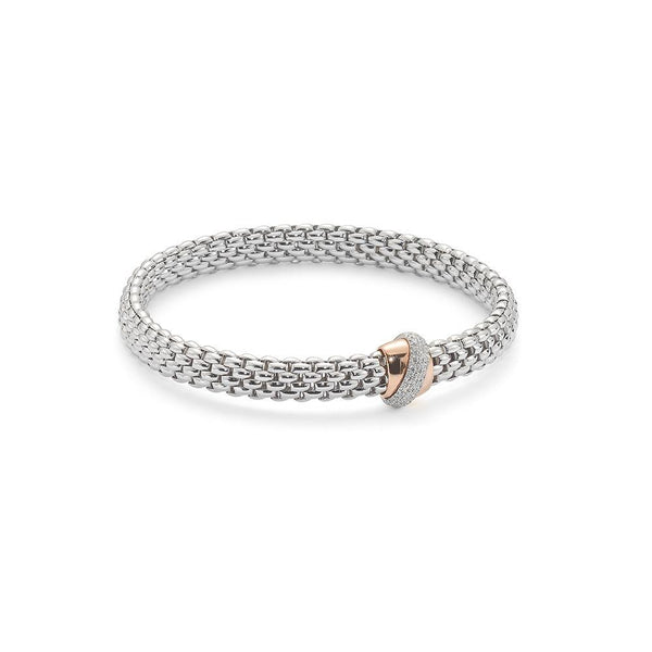 FOPE 18ct White Gold 'Flex'it Vendôme' Bracelet