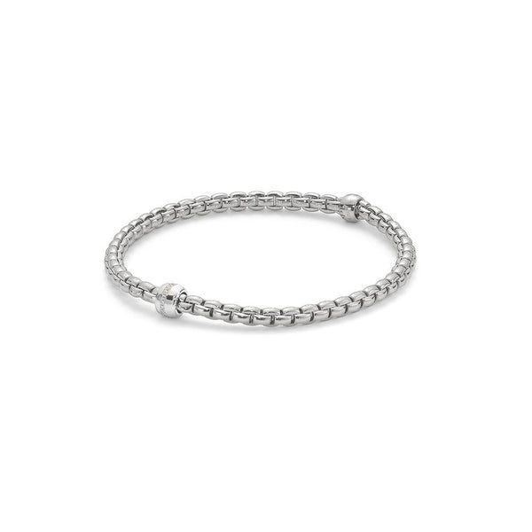 FOPE 18ct White Gold 'Flex'it Eka' Bracelet