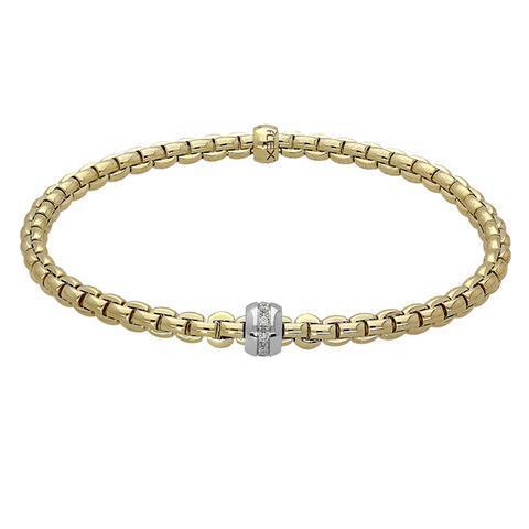 Fope 18ct Yellow Gold 'Flex'it Eka' Bracelet