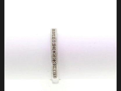 Diamond Half Eternity Ring, 0.20 carats