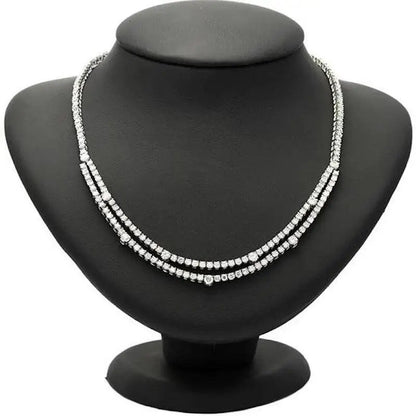 Vintage 13ct Diamond Tennis Necklace, Circa 1970s