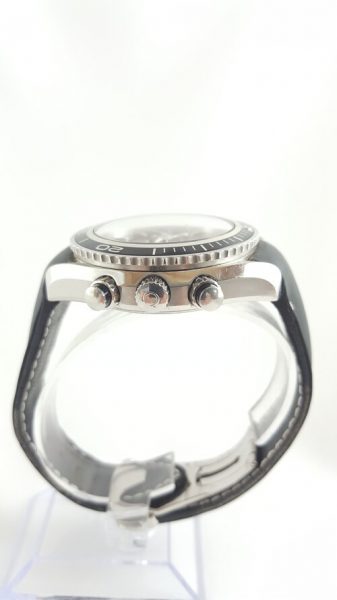 Omega Seamaster Planet Ocean 45mm Auto Chronograph, 45mm steel case, black dial, sapphire crystal, chronograph and date function, rubber strap, Circa 2010s, with Omega box.