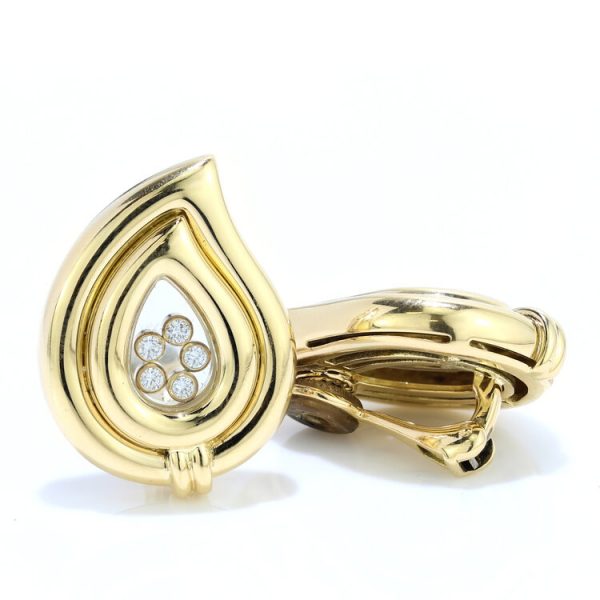 Chopard Happy Diamonds 18ct Yellow Gold Clip On Earrings