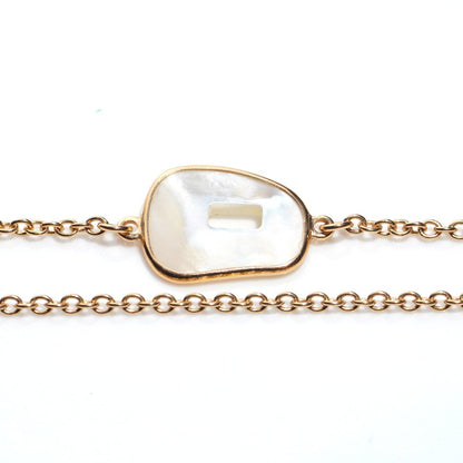 Mattioli 18ct Rose Gold and Mother Of Pearl Puzzle Chanel Necklace