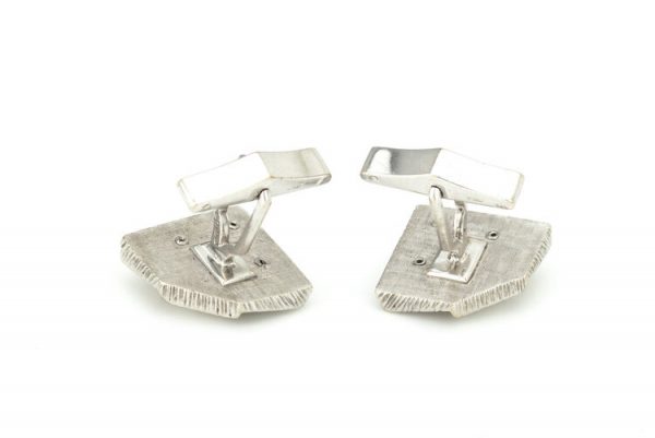 Vintage Kutchinsky Sapphire and 18ct White Gold Cufflinks