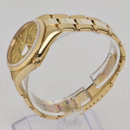 Rolex Oyster Perpetual Date 18ct Yellow Gold 34mm Automatic, Ref 15238