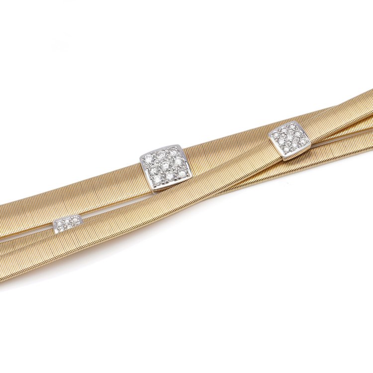 Marco Bicego 18ct Yellow Gold Bracelet with Diamonds