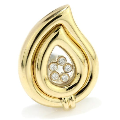 Vintage Chopard Happy Diamonds 18ct Yellow Gold Clip On Earrings, Circa 1990s