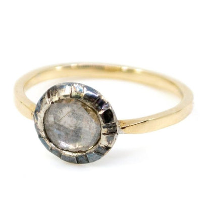 Antique Victorian Rose Cut Diamond Gold Ring