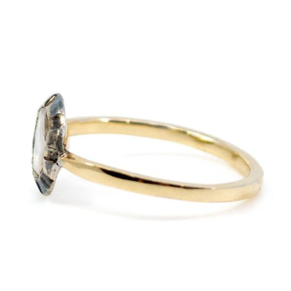 Antique Victorian Rose Cut Diamond Gold Ring