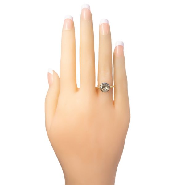 Antique Victorian Rose Cut Diamond Gold Ring