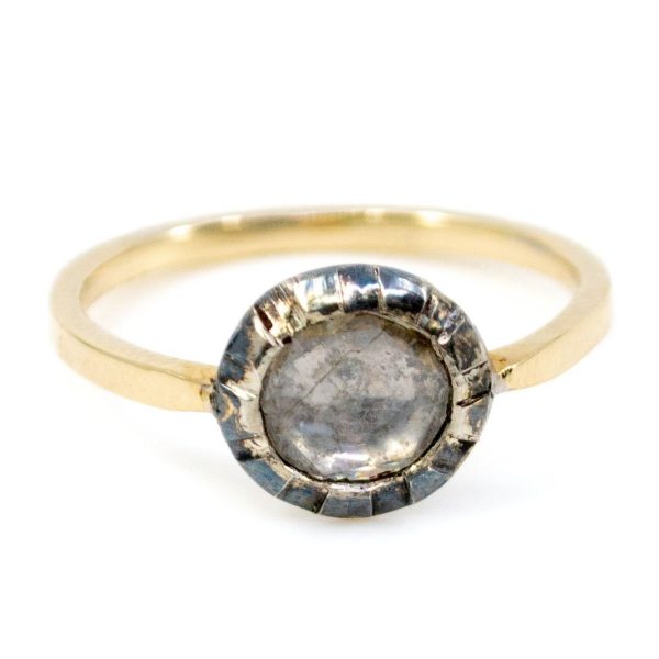 Antique Victorian Rose Cut Diamond Gold Ring