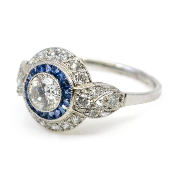 Vintage Sapphire and Diamond Ring
