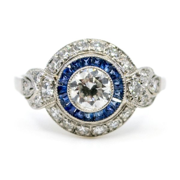 Vintage Sapphire and Diamond Ring