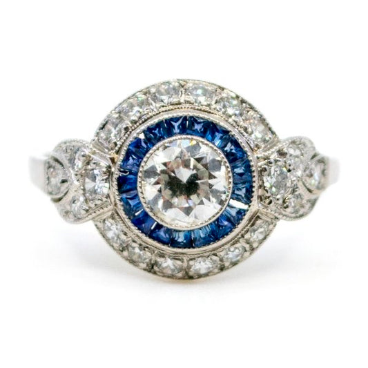 Vintage Sapphire and Diamond Ring