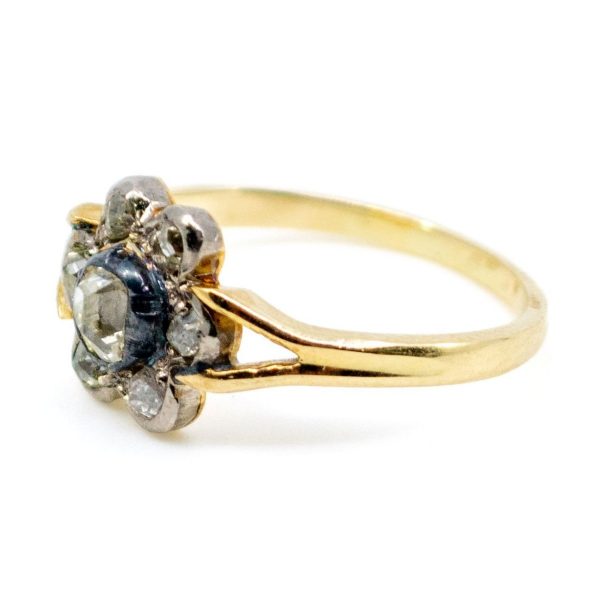 Antique Victorian Old Mine Cut Diamond Ring