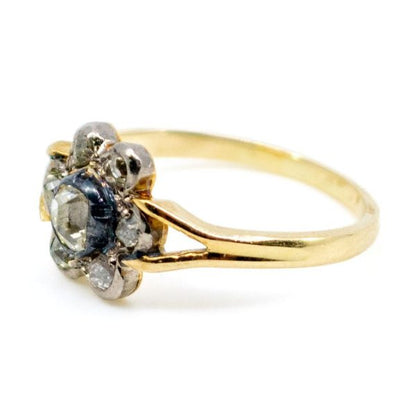 Antique Victorian Old Mine Cut Diamond Ring