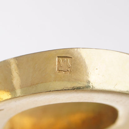 Vintage Egyptian 18ct Yellow Gold, Blue and Red Enamel Ankh Bracelet