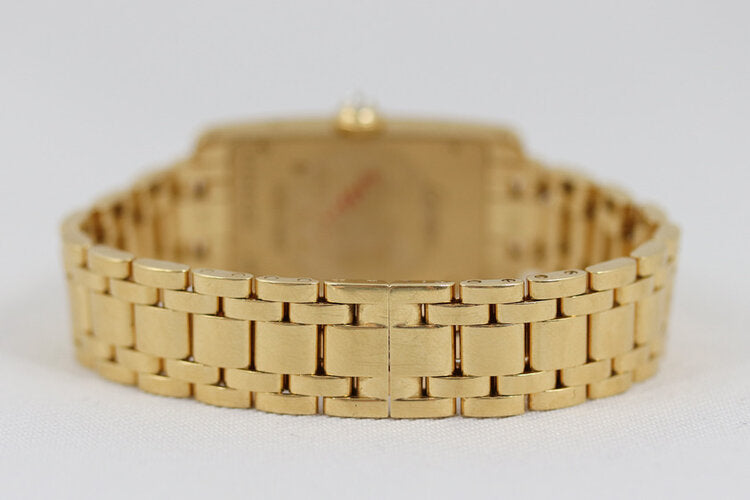 Cartier Tank Americaine 18ct Yellow Gold with Diamond Bezel