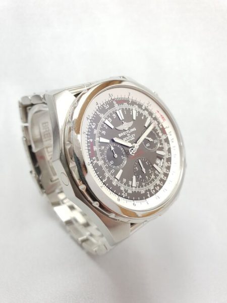 Breitling Bentley Motors 49mm Automatic Chronograph Stainless Steel Watch, black dial, stainless steel strap, Circa 2000s with papers