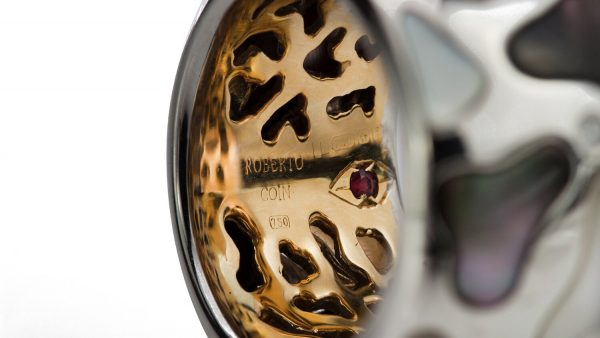 Roberto Coin Panda Diamond, Onyx, Mother of Pearl and 18ct Gold Ring