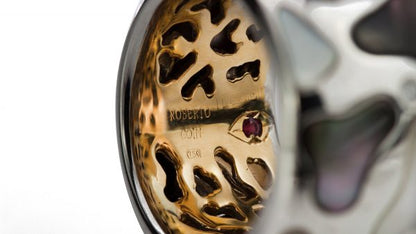 Roberto Coin Panda Diamond, Onyx, Mother of Pearl and 18ct Gold Ring