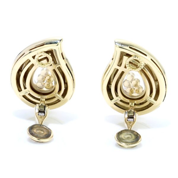 Chopard Happy Diamonds 18ct Yellow Gold Clip On Earrings