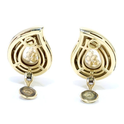 Chopard Happy Diamonds 18ct Yellow Gold Clip On Earrings