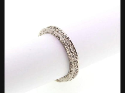 Full Eternity Diamond Ring with Pierced Gallery