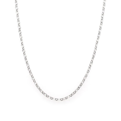 18 Carat White Gold And Diamond Fine Chain Necklace