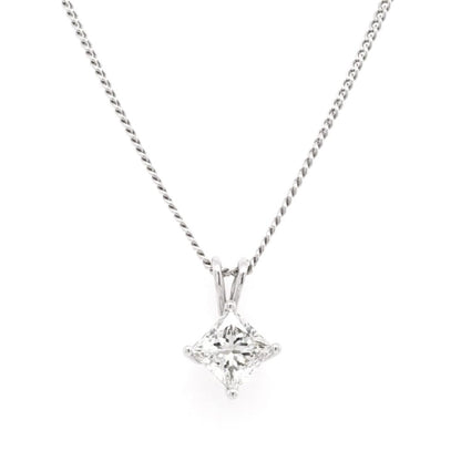 18 Carat White Gold 1.04 Carat Diamond Pendant