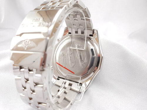 Breitling Bentley Motors 49mm Automatic Chronograph Stainless Steel Watch, black dial, stainless steel strap, Circa 2000s with papers