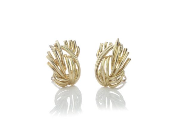 Tiffany and Co Vintage 18ct Yellow Gold Clip On Earrings