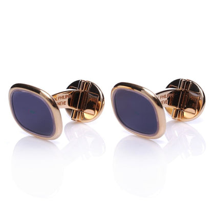 Vintage Patek Philippe Sapphire Crystal and 18ct Gold Cufflinks