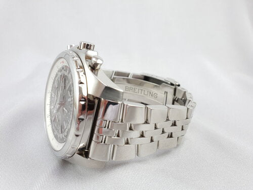 Breitling Bentley Motors 49mm Automatic Chronograph Stainless Steel Watch, black dial, stainless steel strap, Circa 2000s with papers