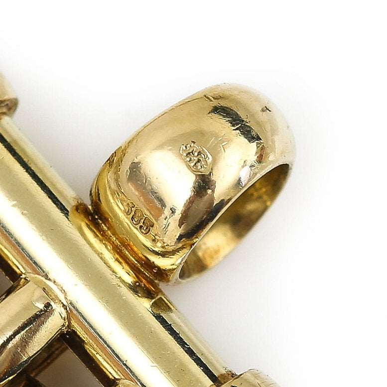 Vintage Dutch 14ct Yellow Gold Heart Pendant