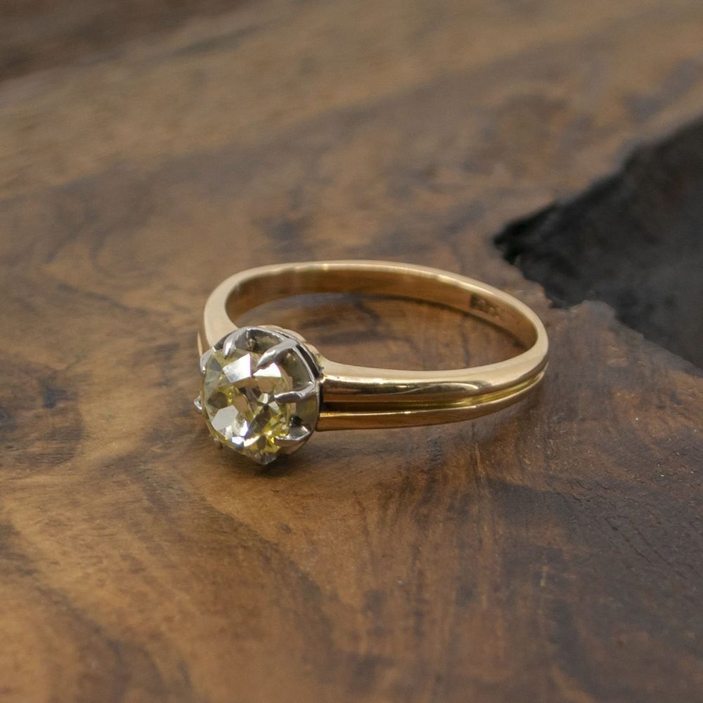 Antique Victorian Diamond Solitaire Ring