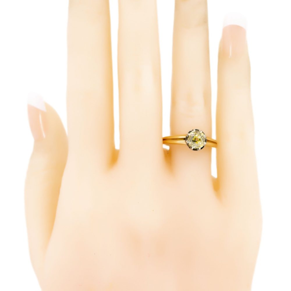 Antique Victorian Diamond Solitaire Ring