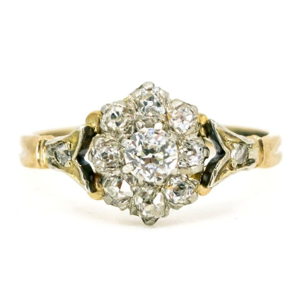 Antique Victorian Diamond Cluster Ring