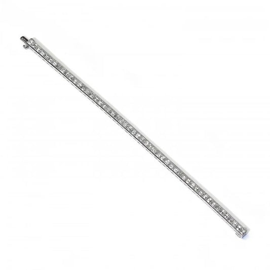 13.95ct Princess Cut Diamond Line Bracelet in Platinum