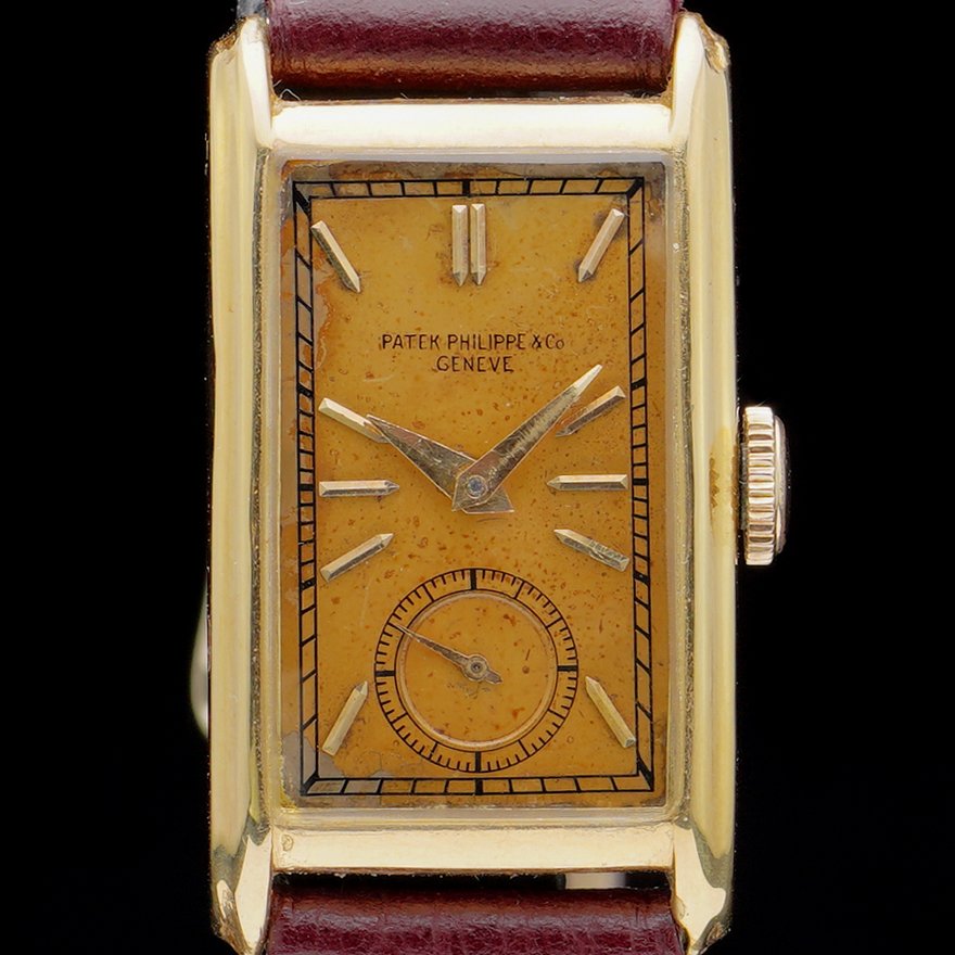 Vintage 1940s Patek Philippe 18ct Yellow Gold 611725 Manual Watch, with rare manual winding movement no 830367