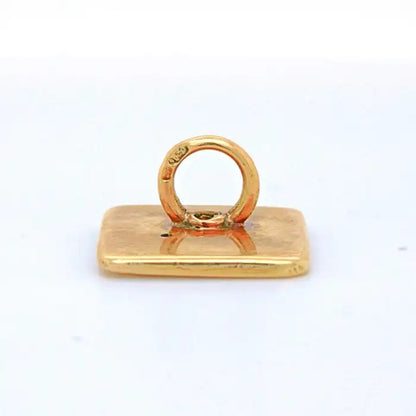 Art Deco Square Shaped Yellow Gold Cufflinks with Old Cut Diamonds and White Enamel