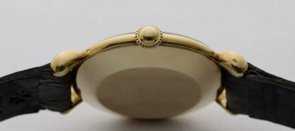 Vacheron Constantin Vintage 1950s Manual 18ct Yellow Gold Watch, on a Vacheron Constantin brown leather strap with gold buckle