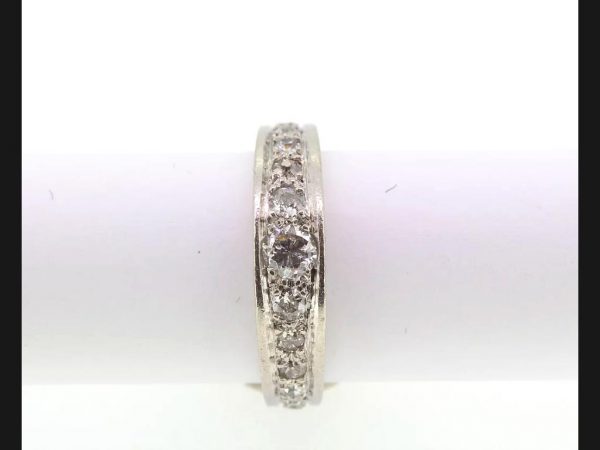 Vintage Diamond Eternity Ring, set in Platinum, Circa 1930's