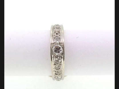 Vintage Diamond Eternity Ring, set in Platinum, Circa 1930's