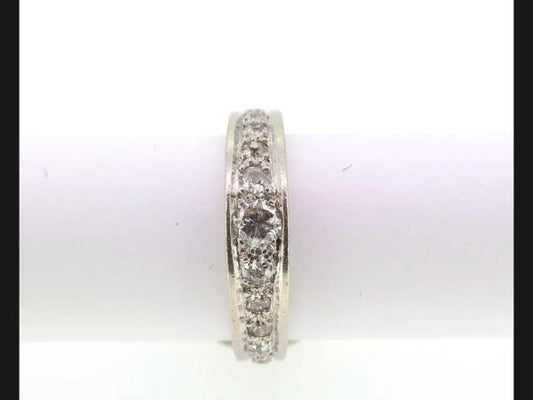 Vintage Diamond Eternity Ring, set in Platinum, Circa 1930's