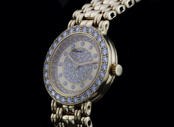Chopard Ladies 18ct Yellow Gold and Diamond Set Quartz Watch, Signed