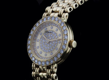 Chopard Ladies 18ct Yellow Gold and Diamond Set Quartz Watch, Signed